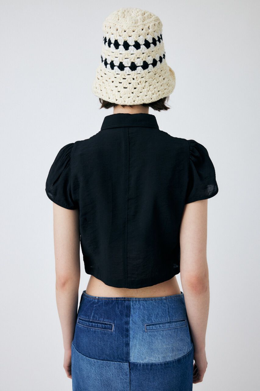 MOUSSY「SHEER SHORT SLEEVE シャツ」|シャツ・ブラウス|