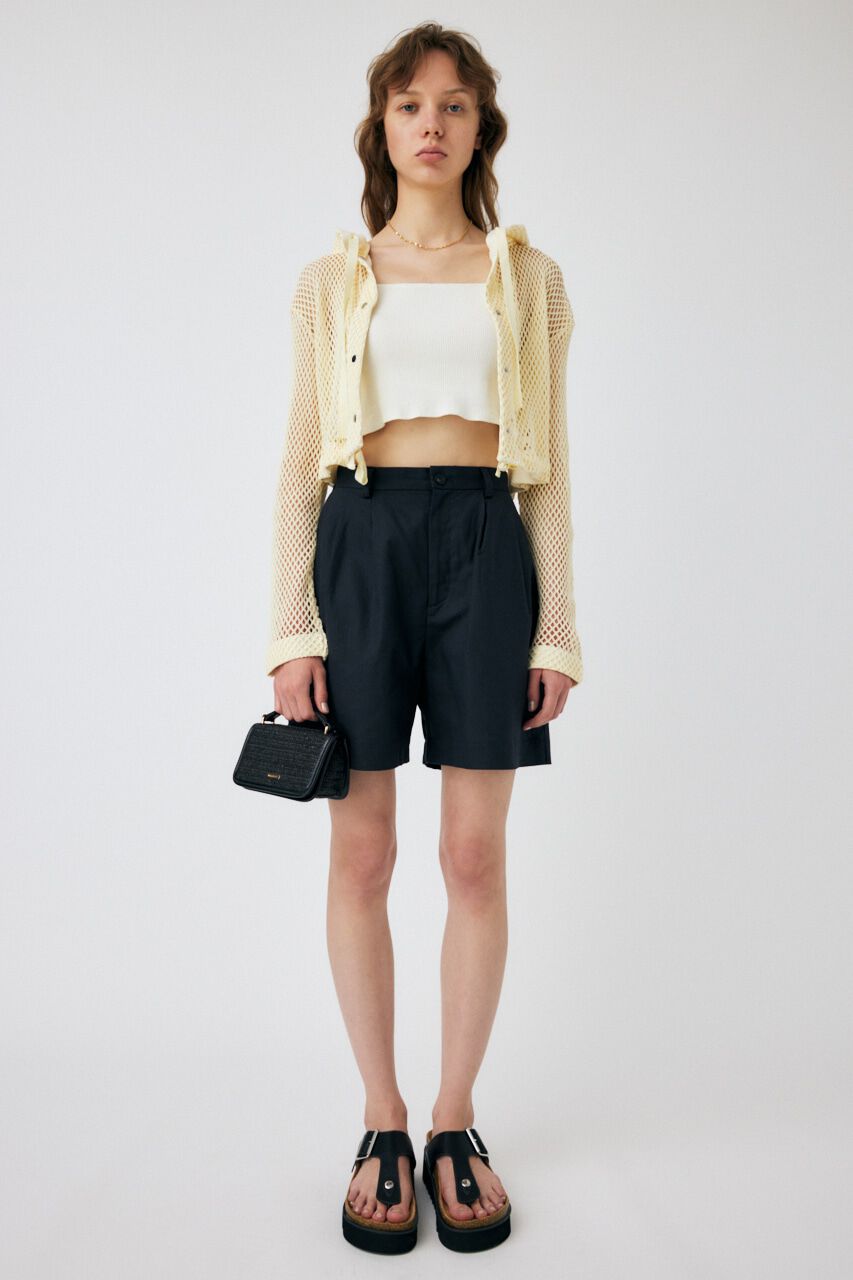 MOUSSY「LINEN COTTON ショートパンツ」|その他|L/BLK1