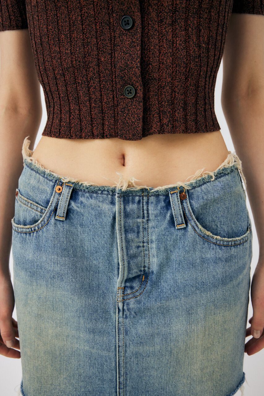 MOUSSY「LOW WAIST DENIM ミニスカート」|スカート|