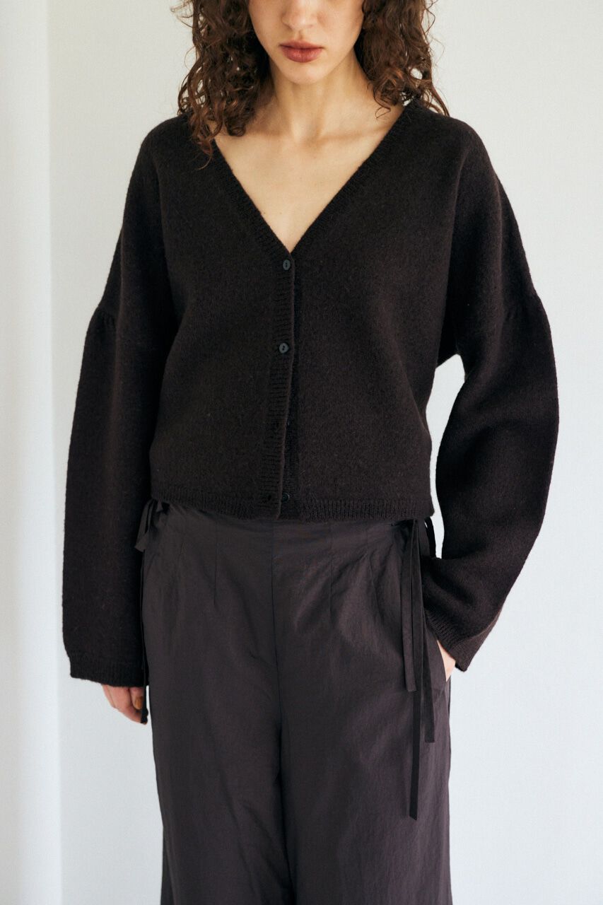 MOUSSY「WAIST TIE カーディガン」|カーディガン|BLK