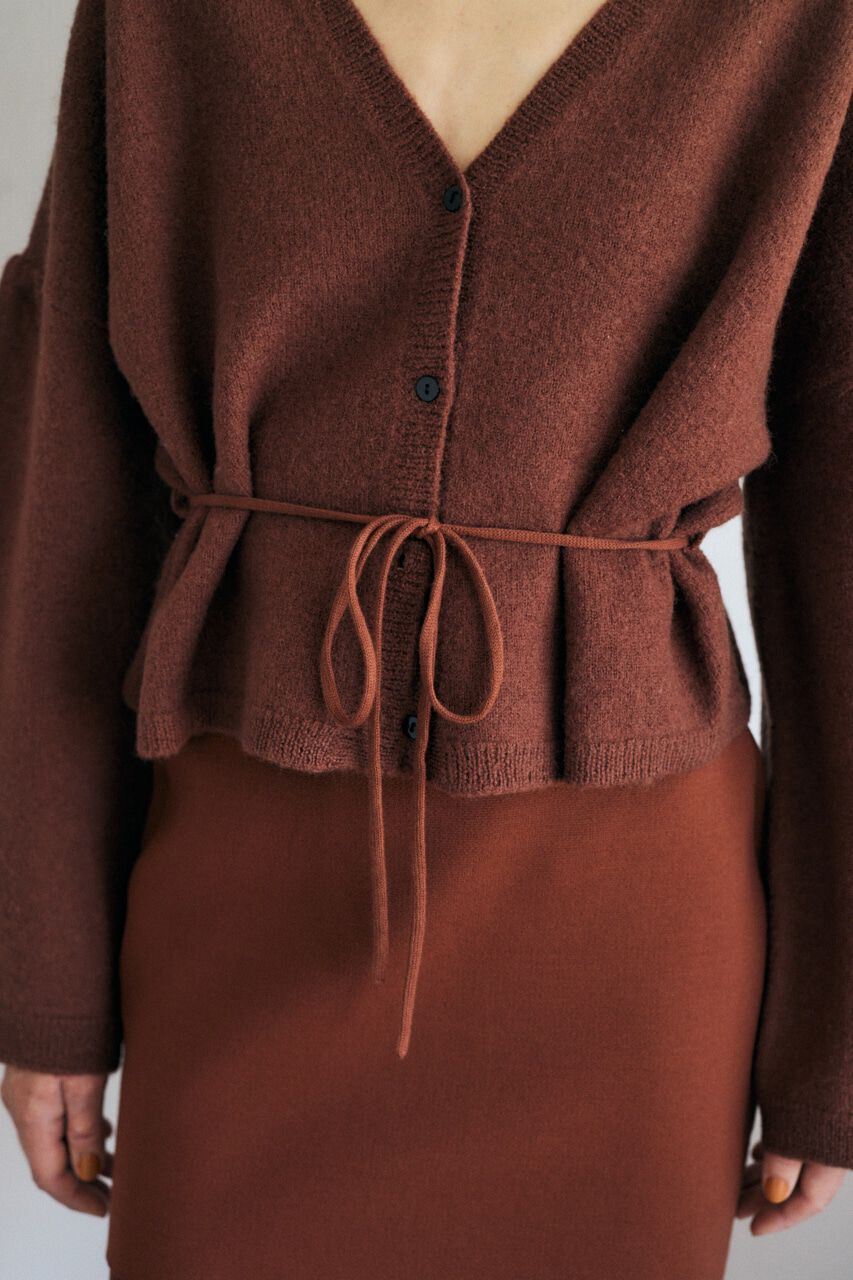 MOUSSY「WAIST TIE カーディガン」|カーディガン|