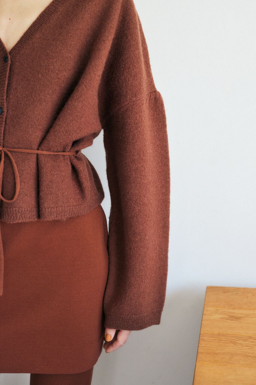 MOUSSY「WAIST TIE カーディガン」|カーディガン|