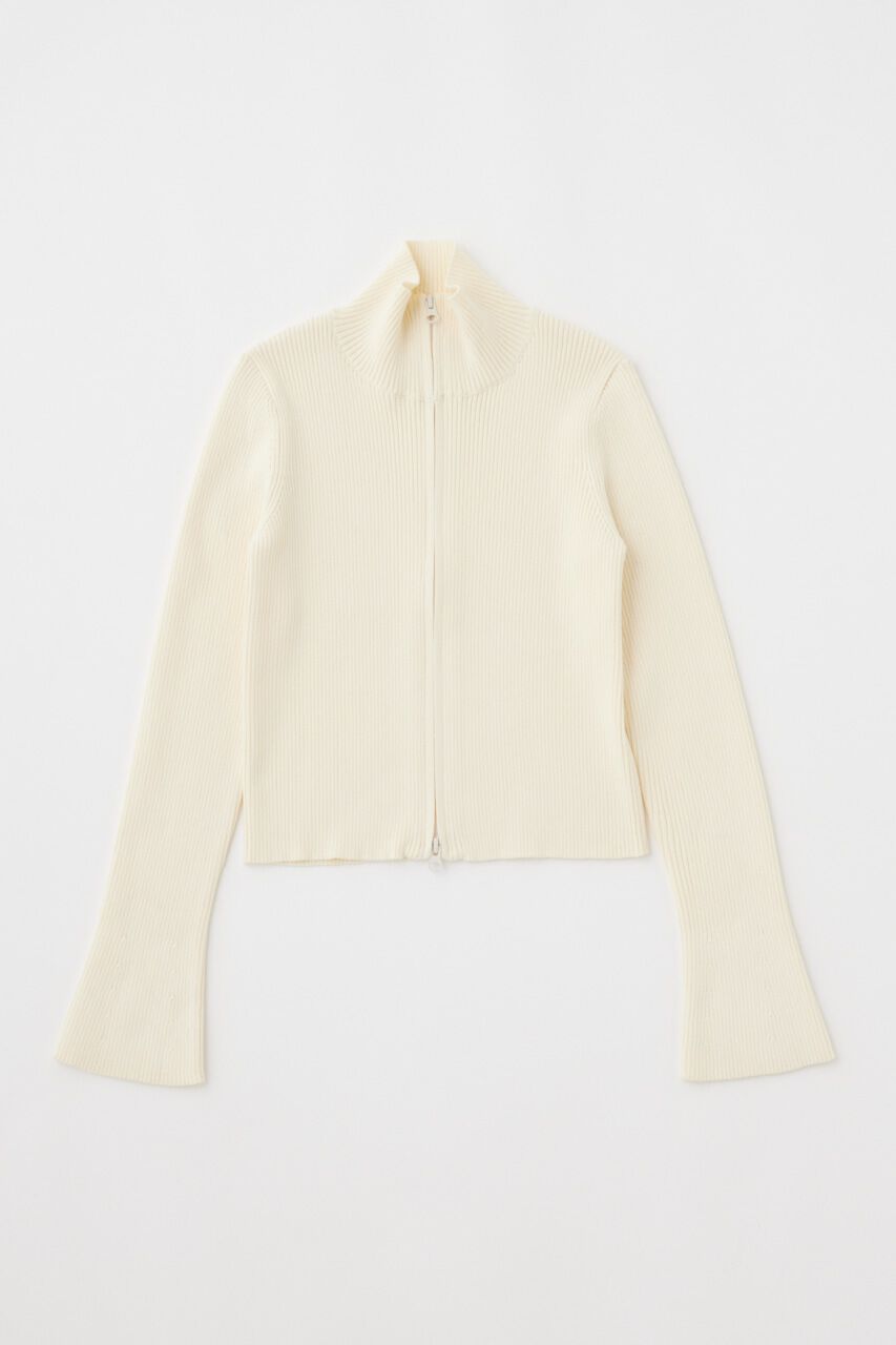 MOUSSY「W ZIP KNIT トップス」|ニット・セーター|