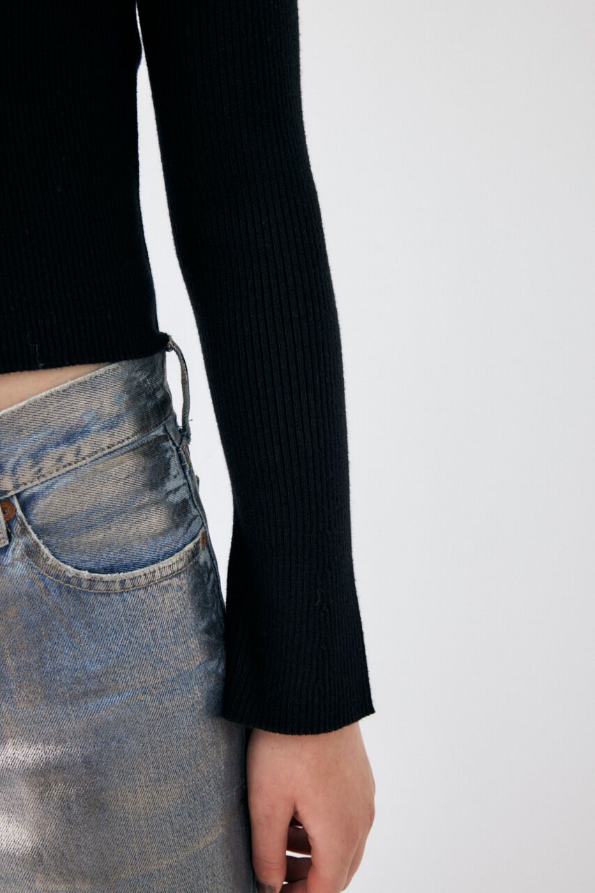 MOUSSY「W ZIP KNIT トップス」|ニット・セーター|