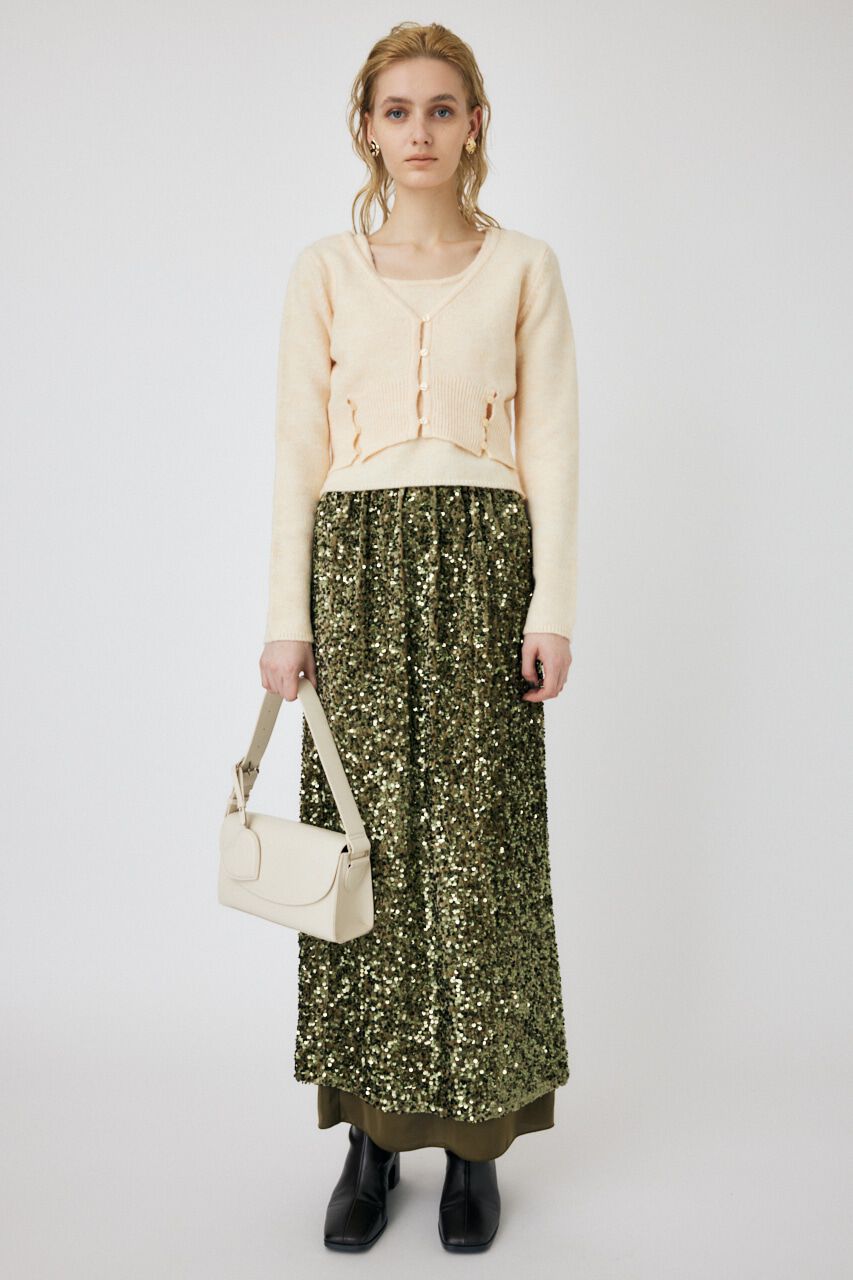 MOUSSY「KNIT キャミ ＆ カーデセット」|ニット・セーター|