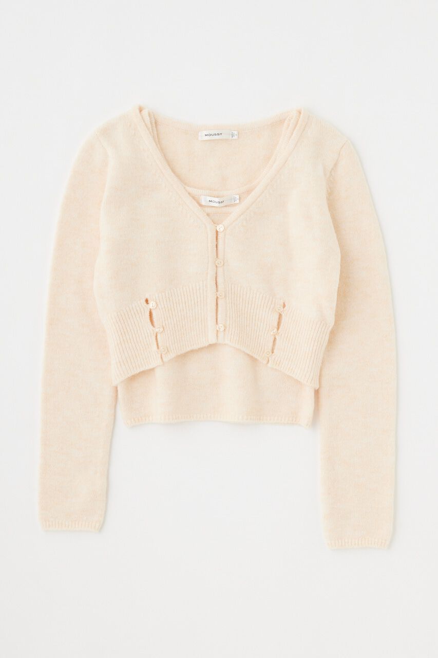 MOUSSY「KNIT キャミ ＆ カーデセット」|ニット・セーター|