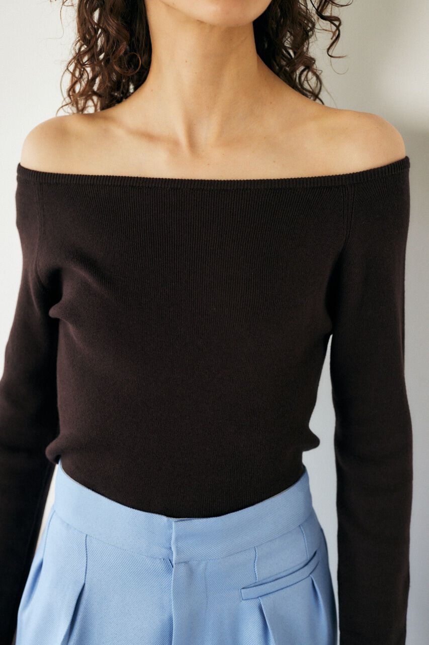 MOUSSY「オフショルダー ニット」|ニット・セーター|