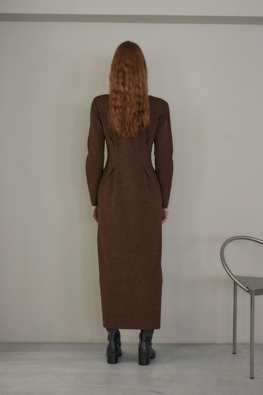 MOUSSY「ロングスリーブニットドレス」|ワンピース|