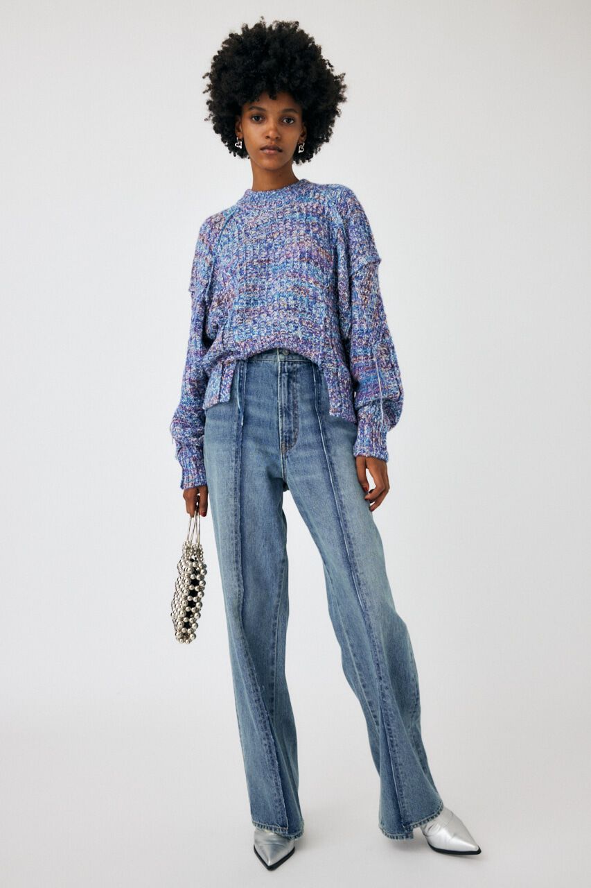 MOUSSY「HW REMAKE LOOSE STRAIGHT」|デニム|