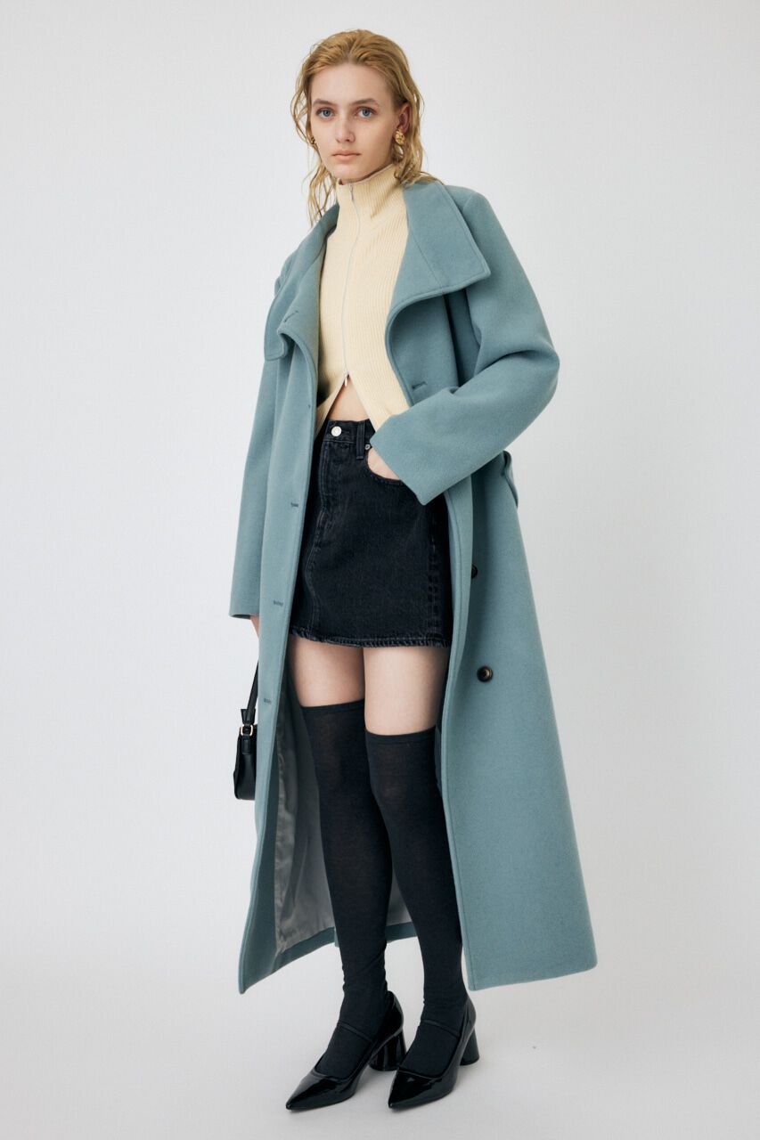 MOUSSY「BI COLOR ZIP UP RIB ニット」|ニット・セーター|