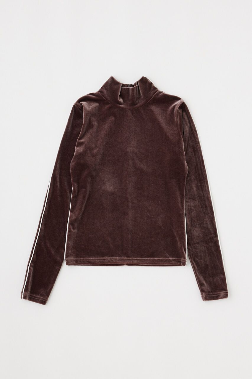 MOUSSY「HIGH NECK VELOUR トップス」|Tシャツ・カットソー|