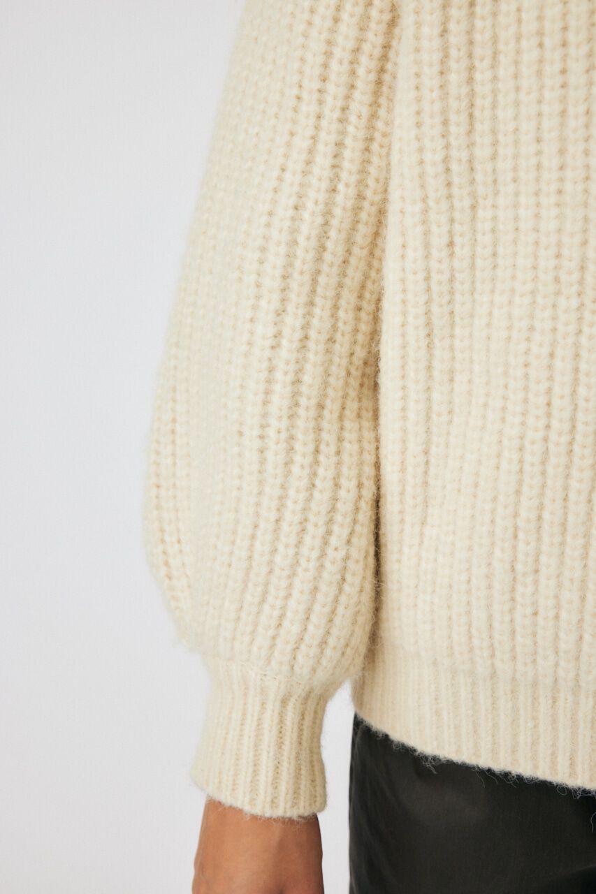 MOUSSY「TUCK SLEEVE KNIT カーディガン」|カーディガン|