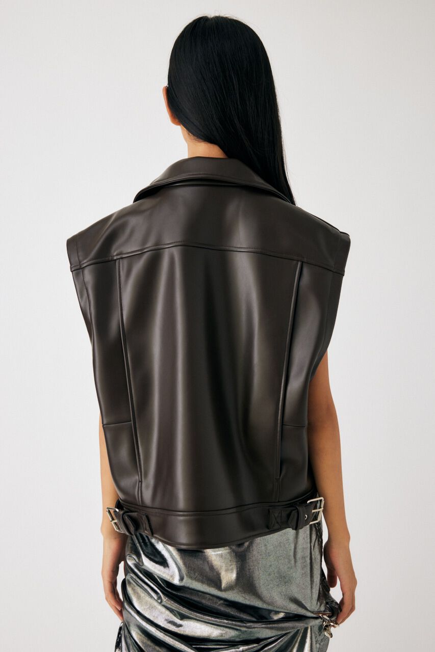 MOUSSY「FAUX LEATHER DETACHABLE ジャケット」|その他|