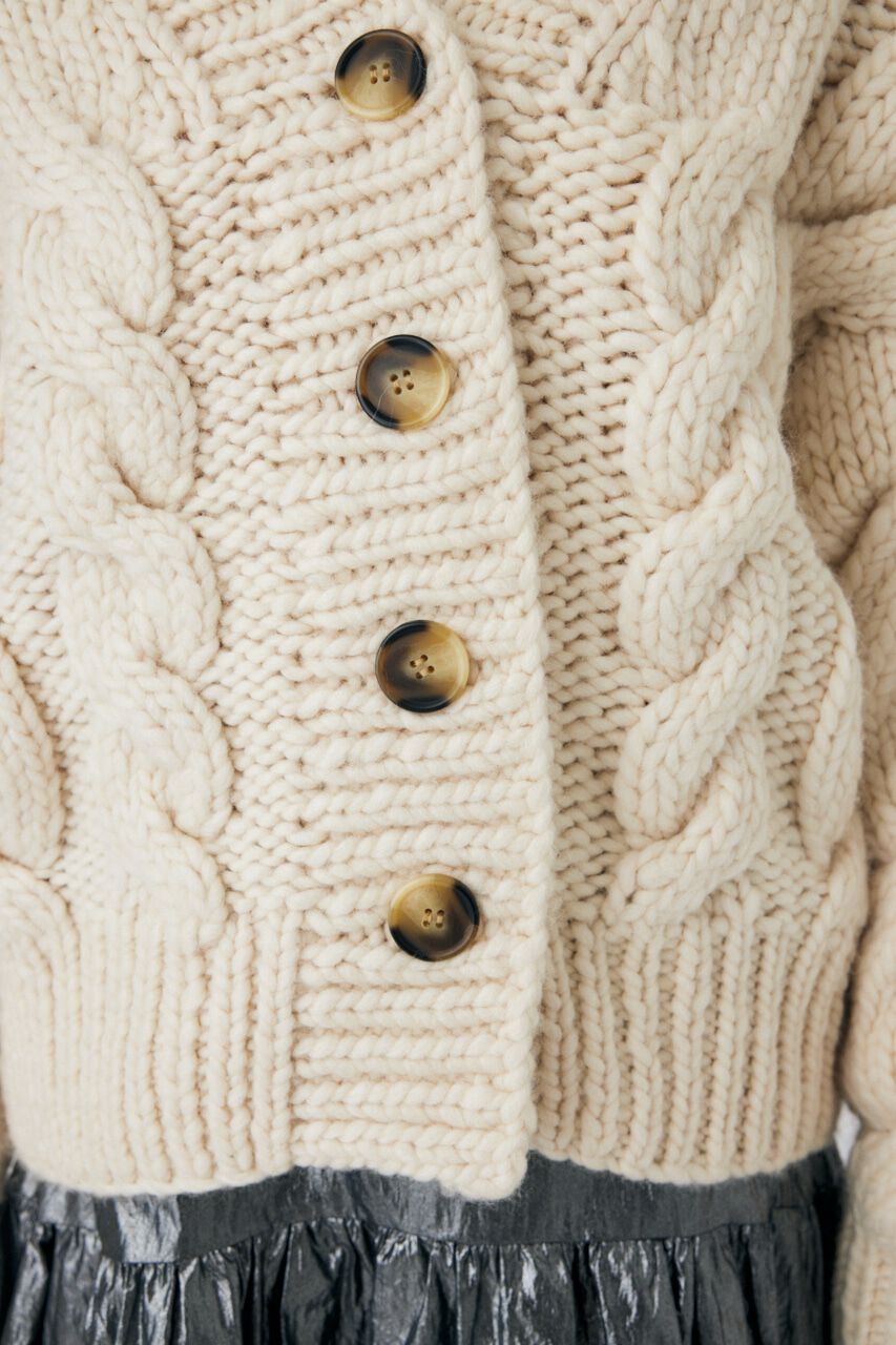 MOUSSY「VOLUME CABLE カーディガン」|カーディガン|