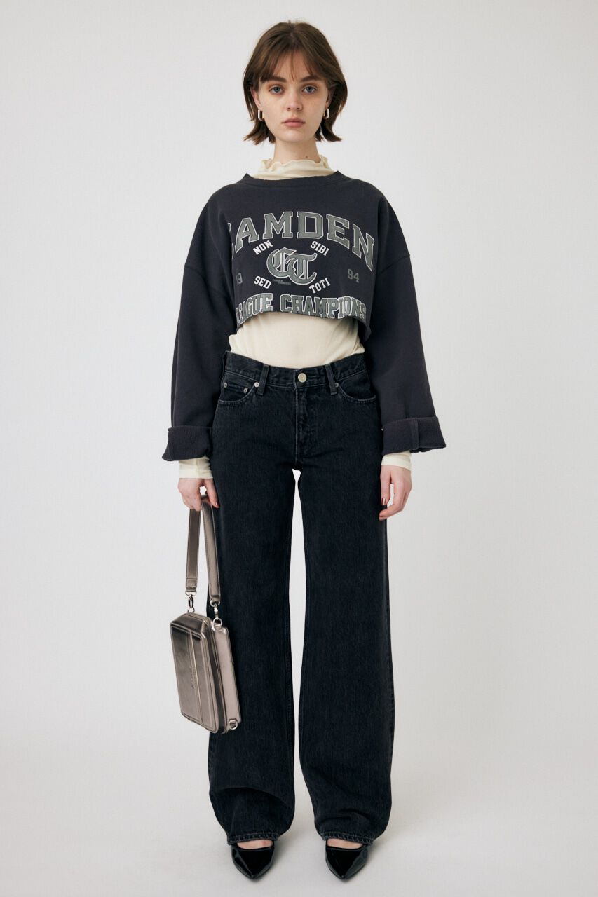 MOUSSY「CROPPED COLLEGE プルオーバー」|パーカー|