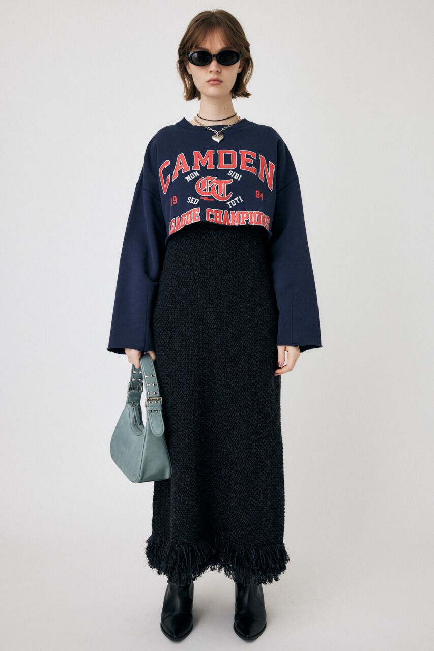 MOUSSY「CROPPED COLLEGE プルオーバー」|パーカー|