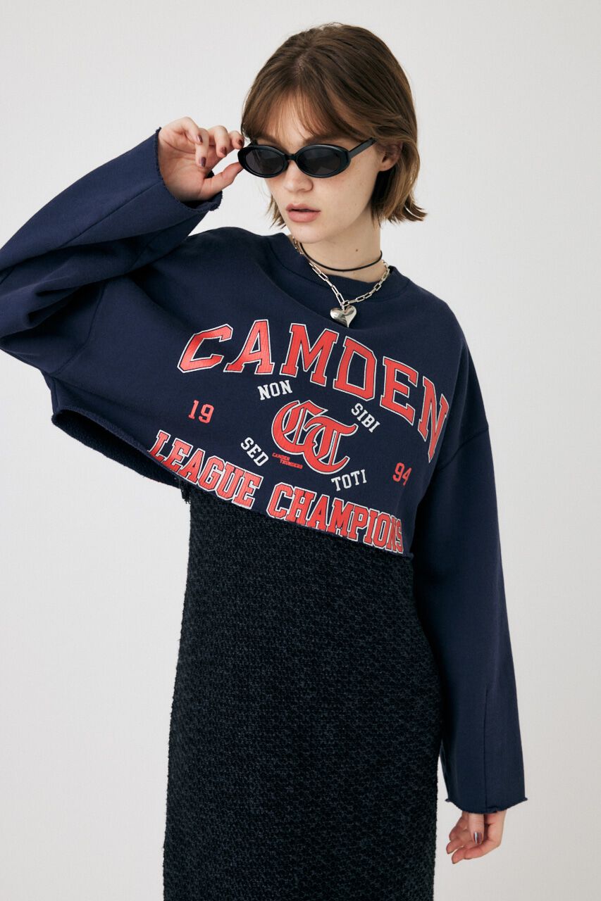 MOUSSY「CROPPED COLLEGE プルオーバー」|パーカー|