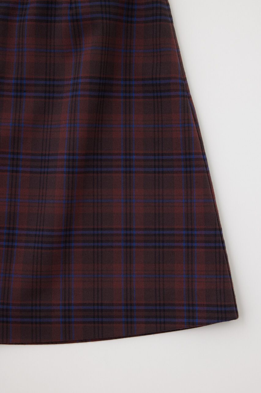 MOUSSY「FRONT TUCK CHECK スカート」|スカート|