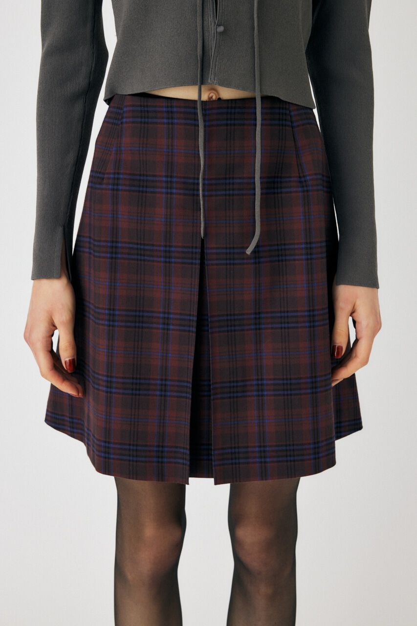 MOUSSY「FRONT TUCK CHECK スカート」|スカート|
