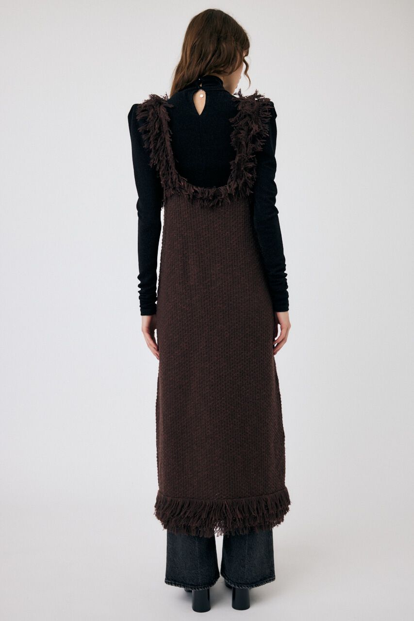 MOUSSY「FRINGE KNIT ドレス」|ワンピース|
