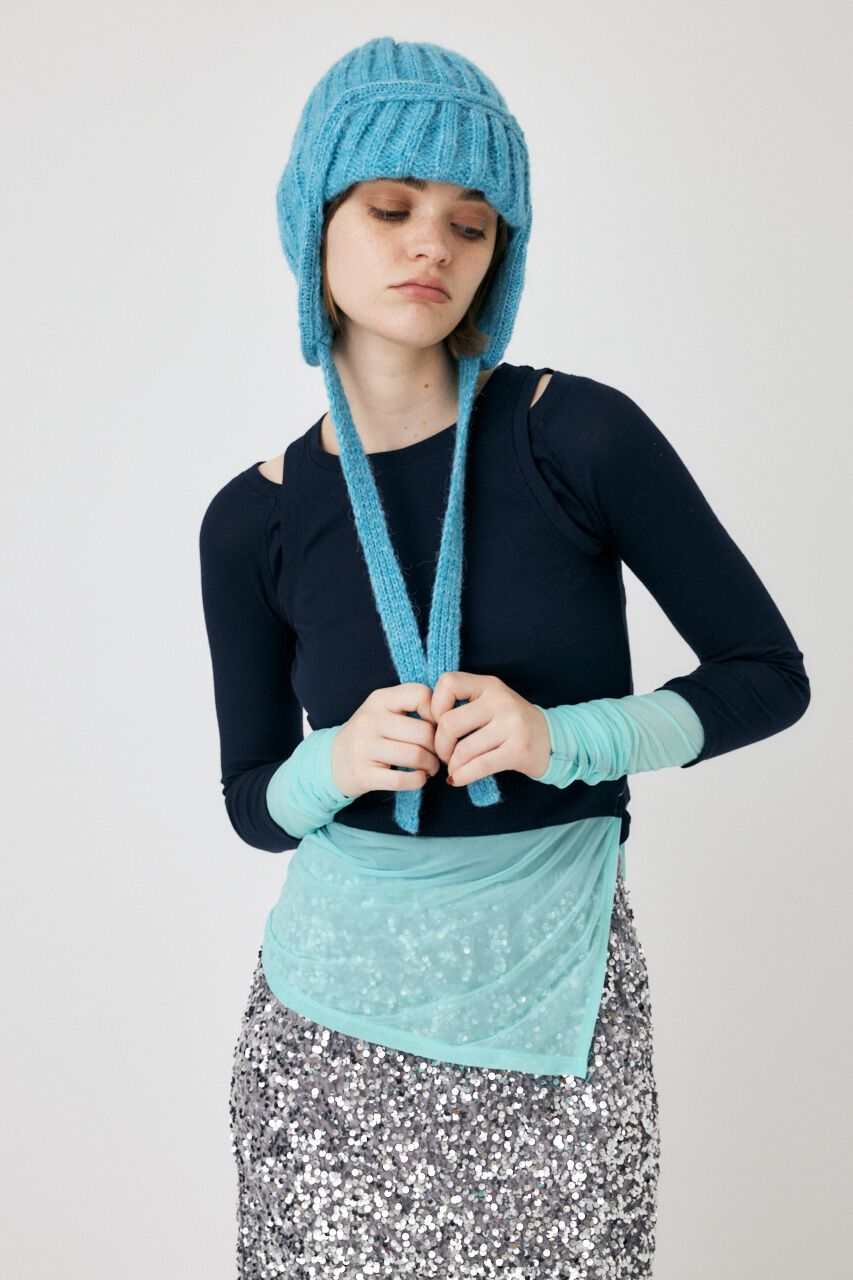 MOUSSY「COLOR BLOCK DOUBLE LAYER LSTシャツ」|Tシャツ・カットソー|