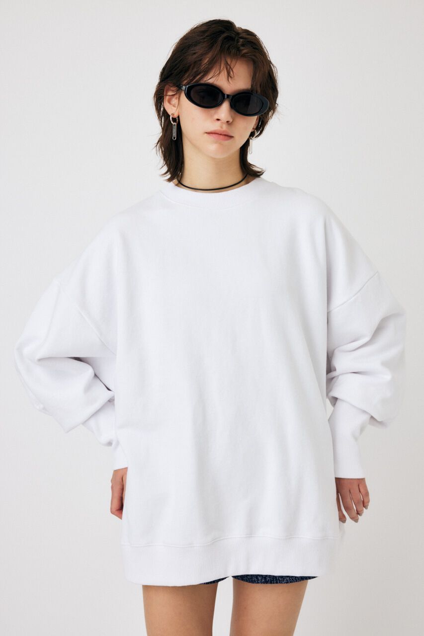 MOUSSY「BACK GATHER LOOSE スウェット」|パーカー|