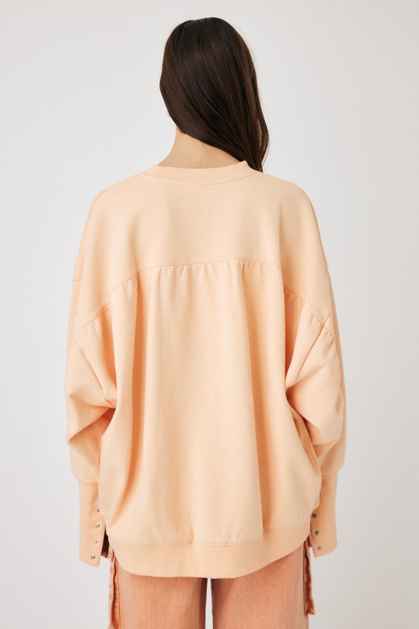 MOUSSY「BACK GATHER LOOSE スウェット」|パーカー|