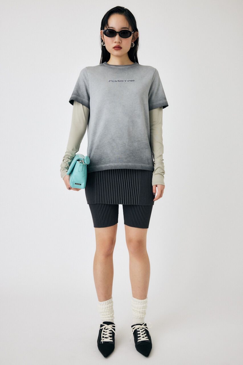 MOUSSY「LAYERED LIKE EMBROIDERY LS Tシャツ」|Tシャツ・カットソー|