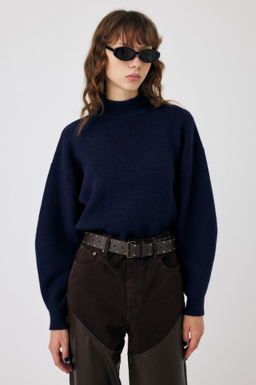 MOUSSY「MOCK NECK COMPACT ニット」|ニット・セーター|