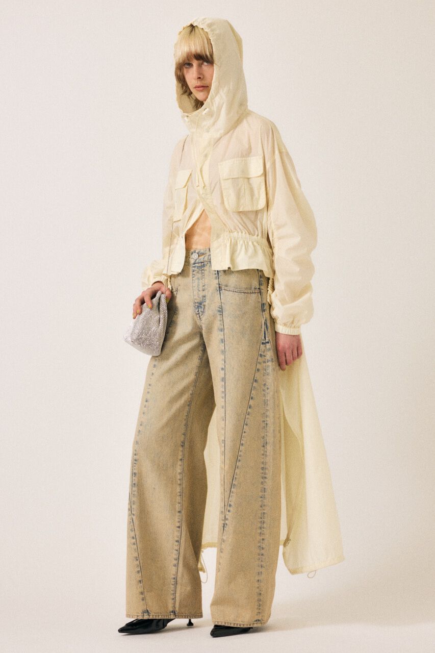 MOUSSY「CURVED LINE CHEMICAL BAGGY」|デニム|