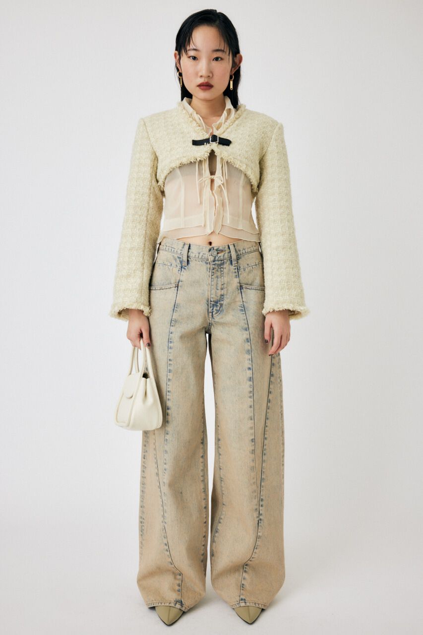 MOUSSY「CHIFFON MELLOW ブラウス」|シャツ・ブラウス|