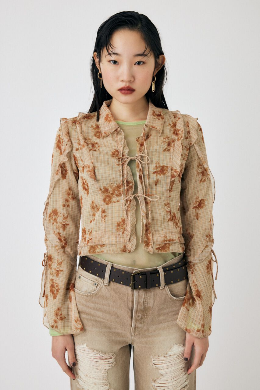 MOUSSY「CHIFFON MELLOW ブラウス」|シャツ・ブラウス|柄ORG5