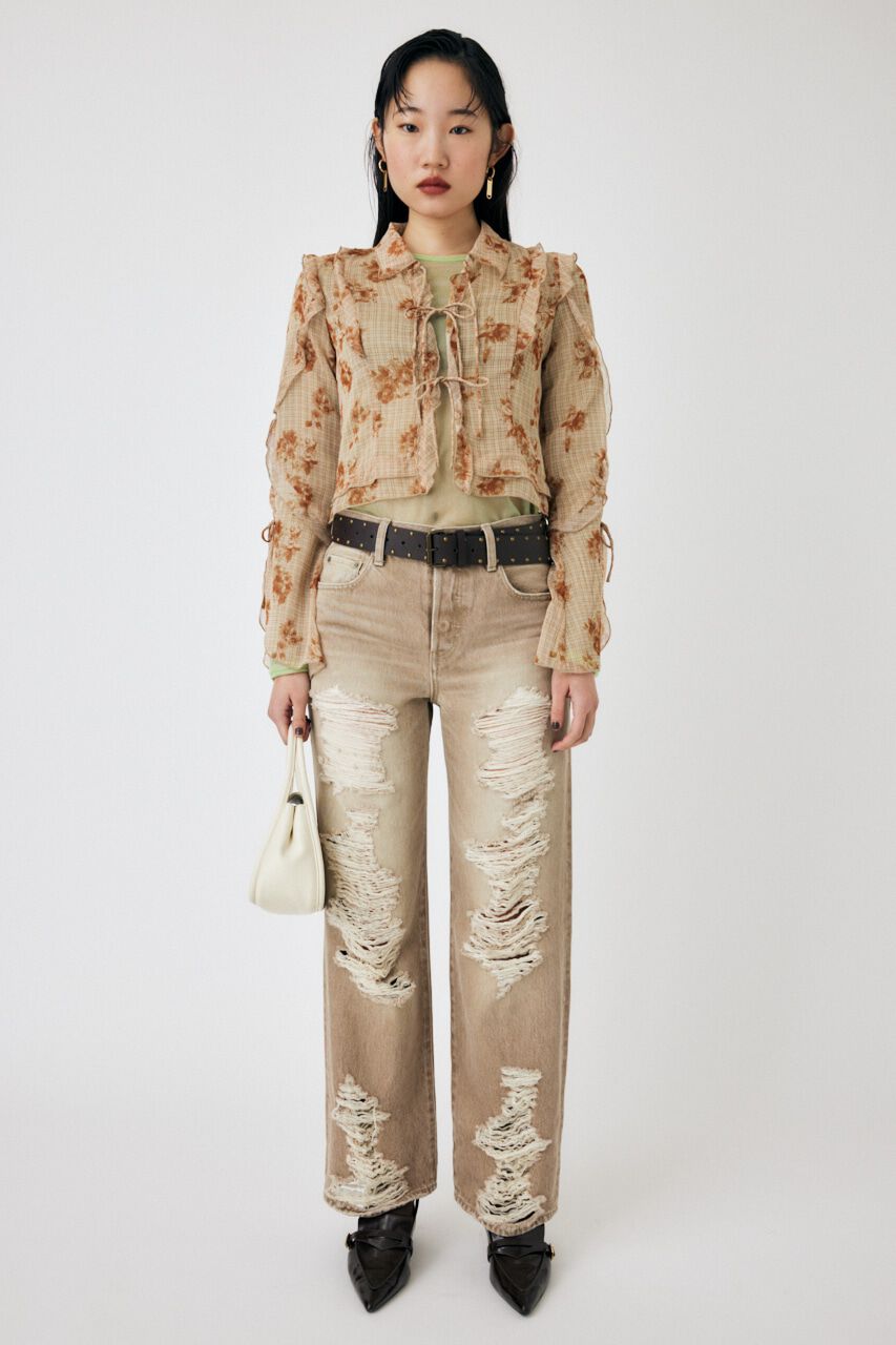 MOUSSY「CHIFFON MELLOW ブラウス」|シャツ・ブラウス|