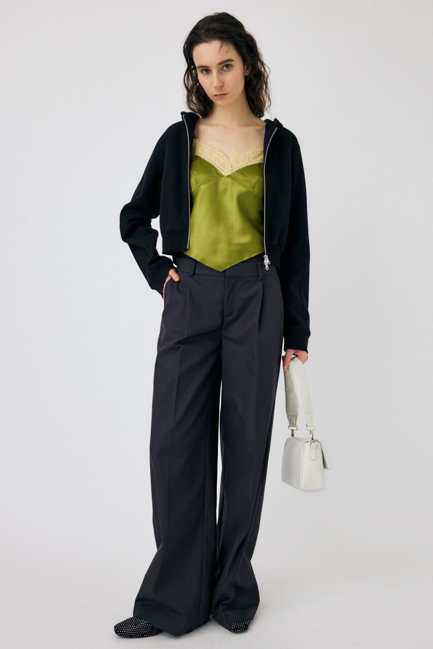 MOUSSY「ZIP UP COMPACT フーディ」|Tシャツ・カットソー|