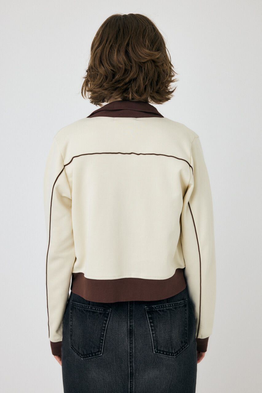 MOUSSY「PIPING TRACK ジャケット」|ブルゾン・スタジャン|