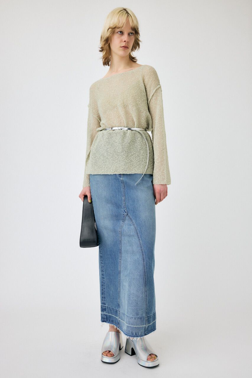MOUSSY「MERMAID DENIM LONG SKIRT」|スカート|