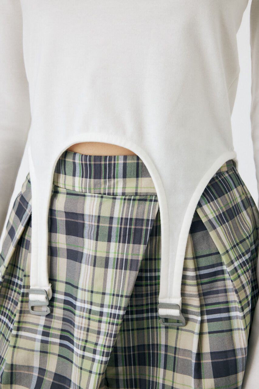 MOUSSY「GARTER DETAIL PRINT LS Tシャツ」|Tシャツ・カットソー|