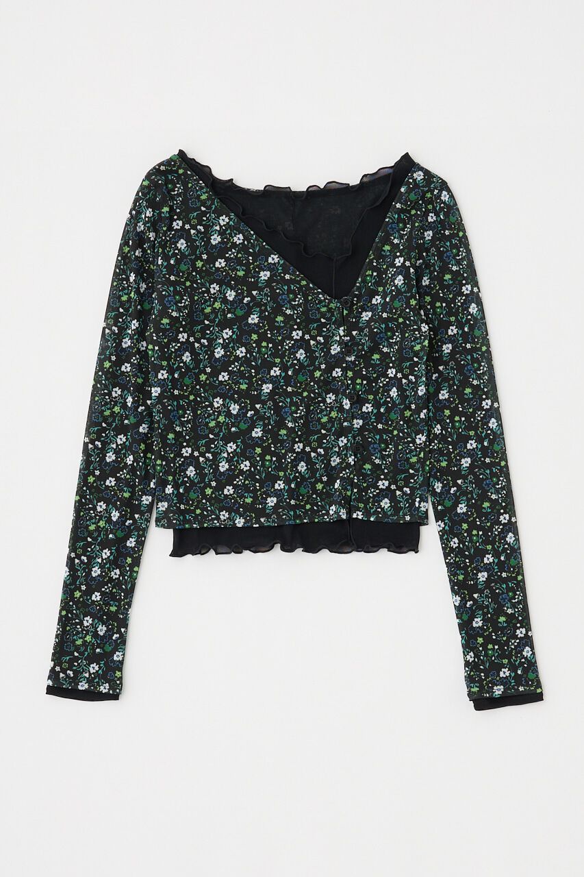 MOUSSY「LAYERED ASSYMETRIC SHEER トップス」|Tシャツ・カットソー|