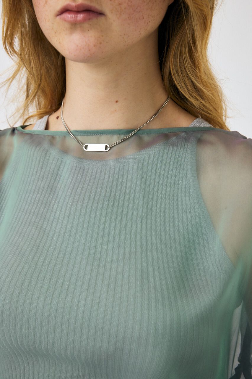 MOUSSY「SHEER GATHER ブラウス」|シャツ・ブラウス|