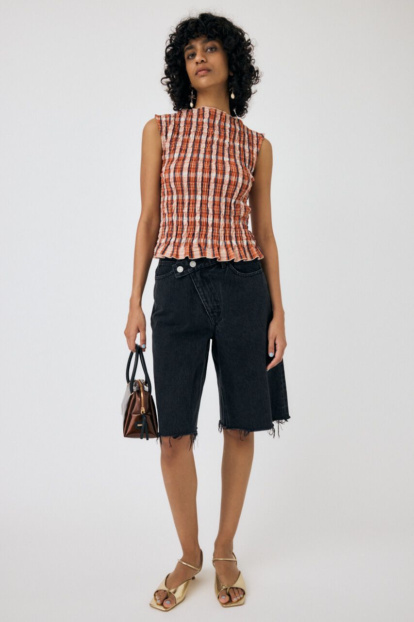 MOUSSY「SHIRRING SLEEVELESS トップス」|その他|