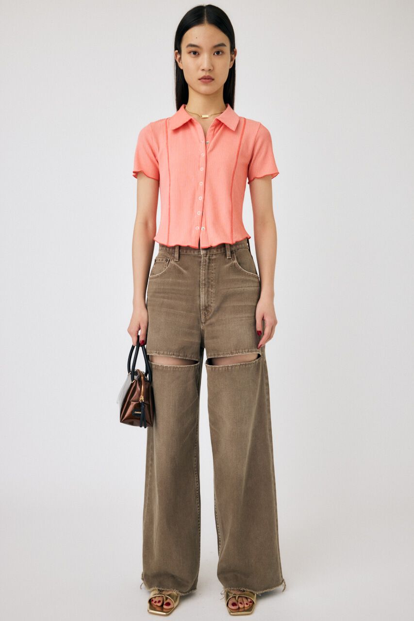 MOUSSY「MELLOW POLO トップス」|シャツ・ブラウス|