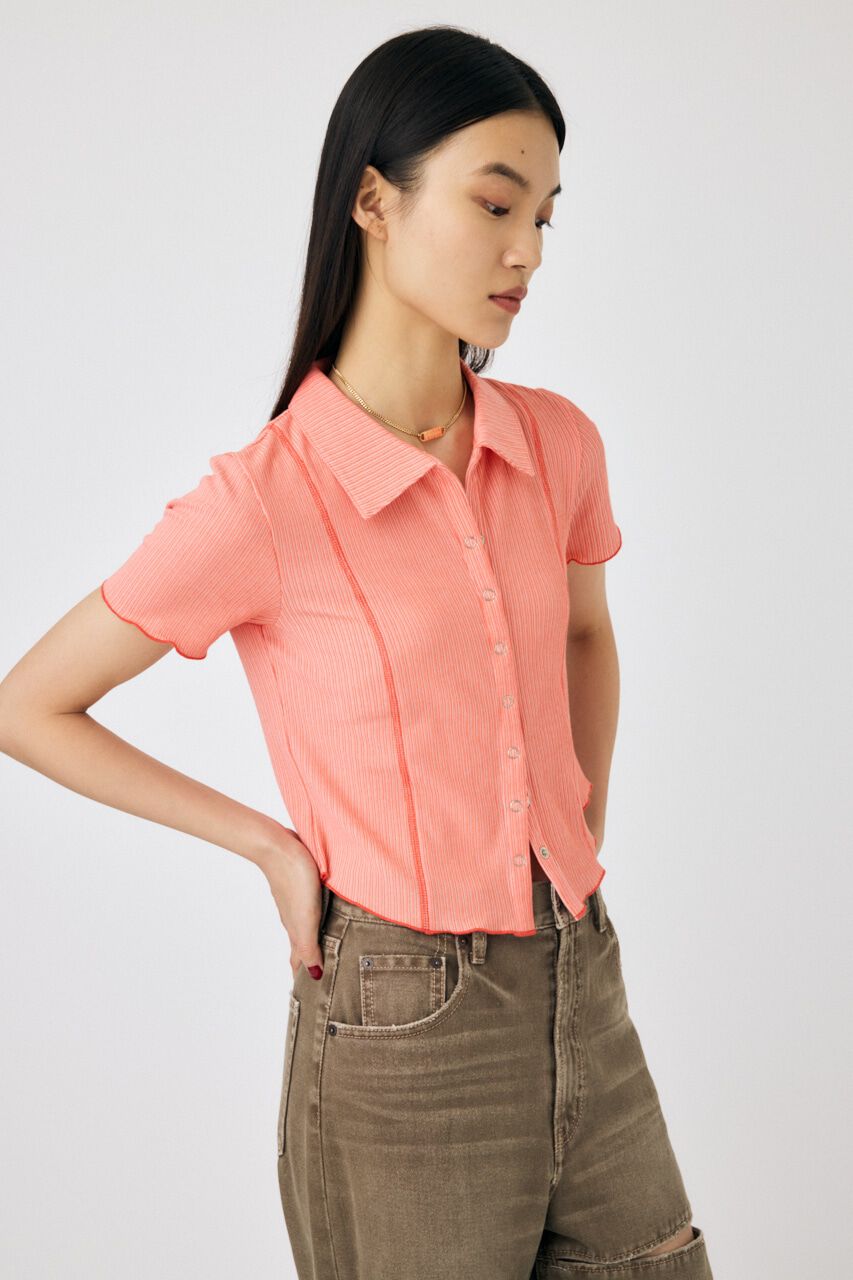 MOUSSY「MELLOW POLO トップス」|シャツ・ブラウス|