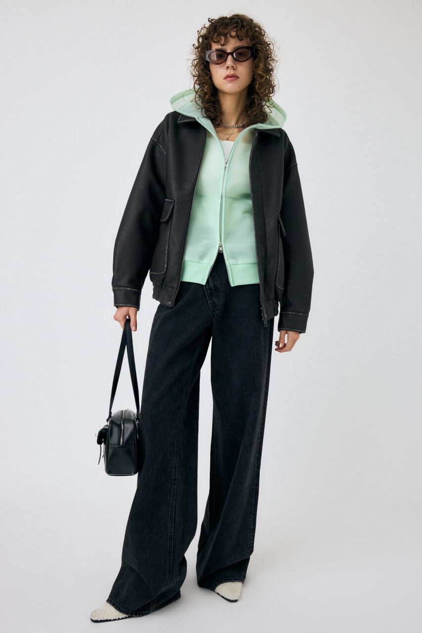 MOUSSY「F/LEATHER A-2 フライトジャケット」|その他|