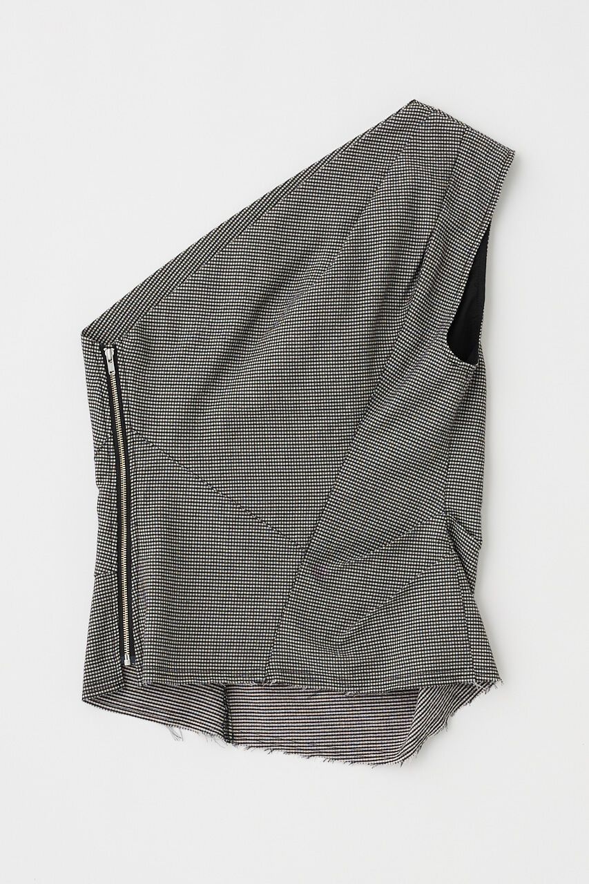 MOUSSY「PLAID ONE SHOULDER ブラウス」|その他|