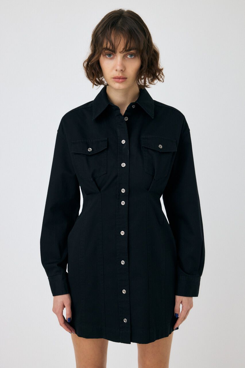 MOUSSY「WAIST TUCK ミニドレス」|ワンピース|