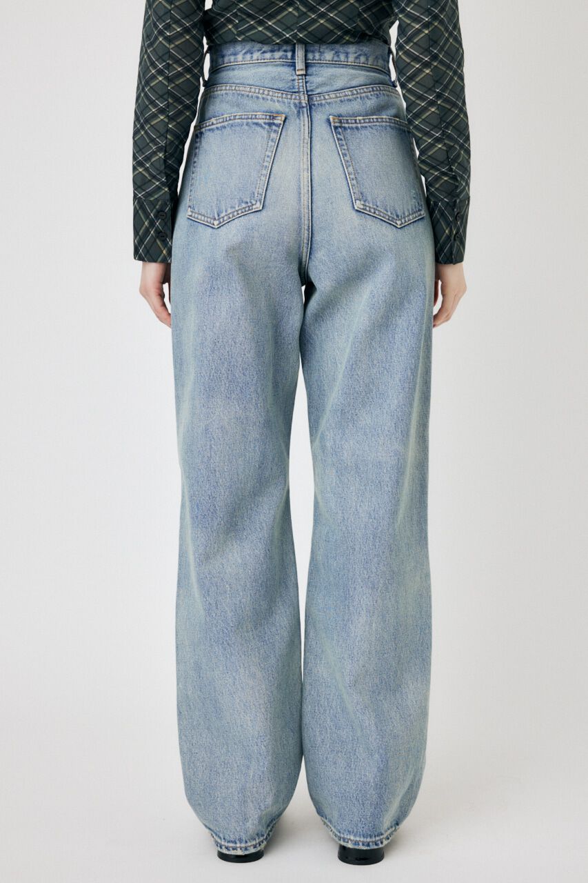 MOUSSY「HW CRASH LOOSE STRAIGHT」|デニム|