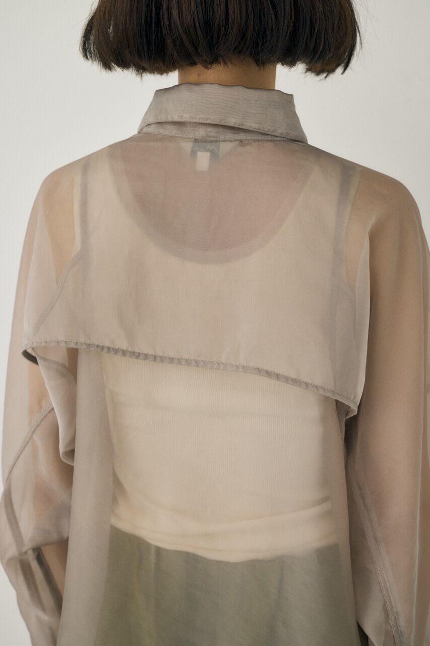 MOUSSY「ｼｰｽﾙｰｼｬﾂ ﾘｻｲｸﾙﾎﾟﾘｴｽﾃﾙ&times;ﾘｻｲｸﾙﾅｲﾛﾝ混ｵｰ 」|シャツ・ブラウス|