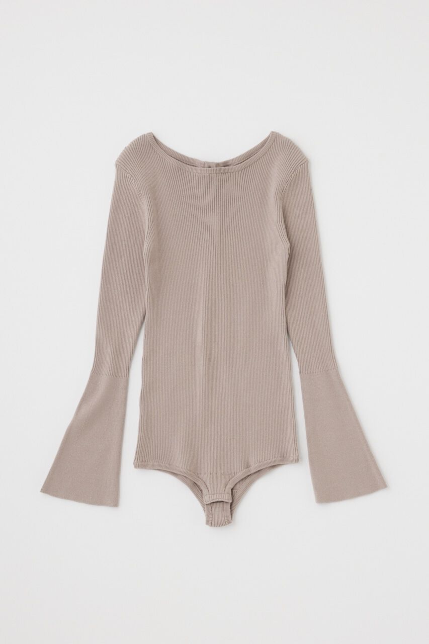 MOUSSY「ニットボディスーツ　オーガニックコットン&times;再生繊維混」|ニット・セーター|