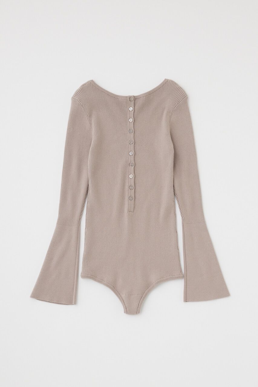 MOUSSY「ニットボディスーツ　オーガニックコットン&times;再生繊維混」|ニット・セーター|