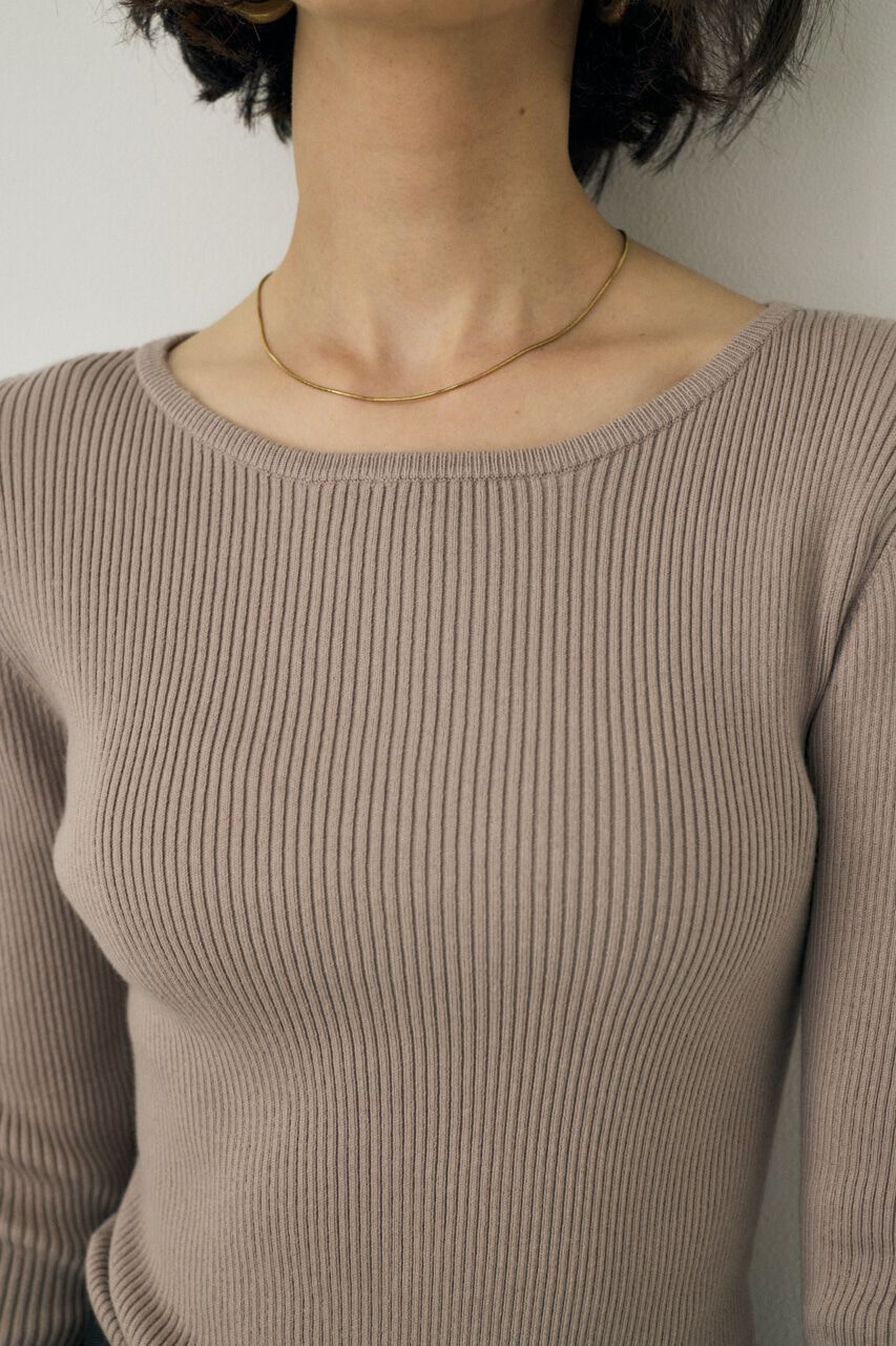 MOUSSY「ニットボディスーツ　オーガニックコットン&times;再生繊維混」|ニット・セーター|